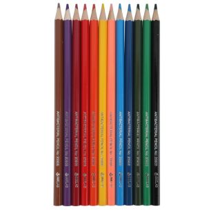 Pack scolaire remisé 144 étuis de 12 crayons de couleur antibactériens