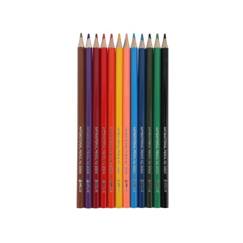 Pack scolaire remisé 144 étuis de 12 crayons de couleur antibactériens