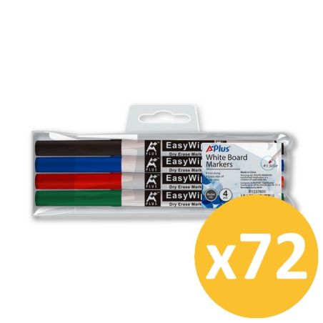 Pack scolaire remisé 72 étuis de 4 feutres fins effaçables