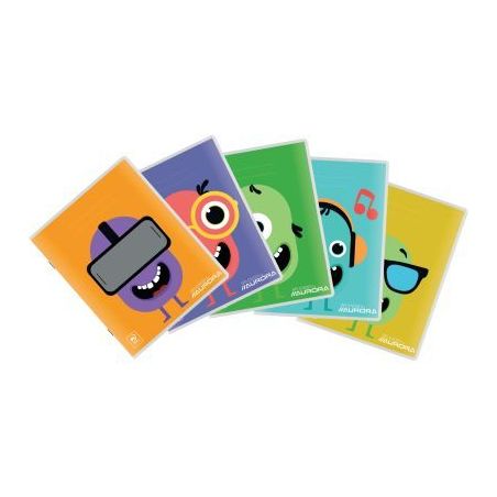 Achetez Cahier piqué écolier 120 pages 80g, ligné 8mm, format A5 160P1L AURORA pas cher sur Ma Re..