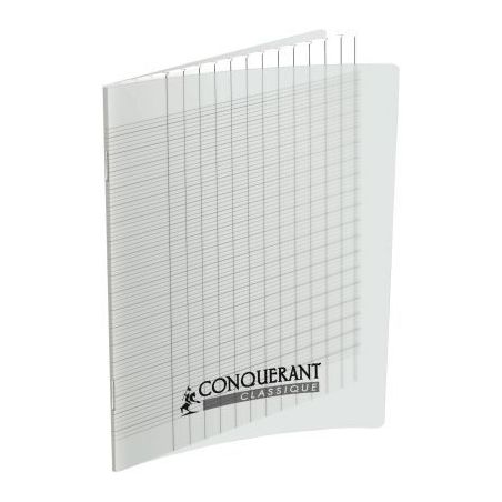 Achetez Piqûre 96 pages 17x22 cm, seyès 2,5 mm agrandi, papier 90g, couverture en polypropylène i..