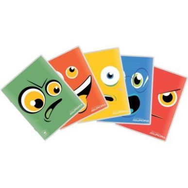 Achetez Cahier piqué écolier 96 pages 80g, quadrillé 5x5, format A5 148PQ5 AURORA pas cher sur Ma..