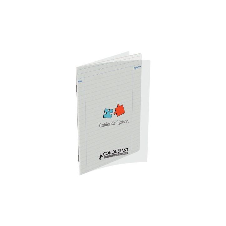 Cahier de liaison 48 pages, couverture polypropylène, format 17x22 cm, ligné 400067936 HAMELIN