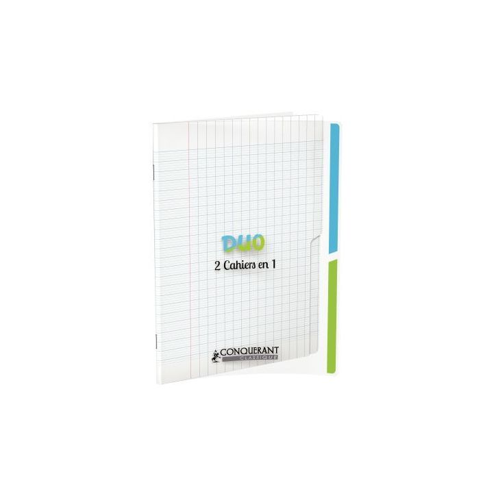 Piqûre 96 pages 2 index, couverture polypropylène, format 17x22 cm, seyès 400114780 HAMELIN