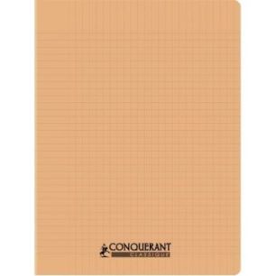 Achetez Piqûre 96 pages CONQUERANT, 17x22 cm, seyès, couv PP abricot 100902113 CONQUERANT HAMELIN ..