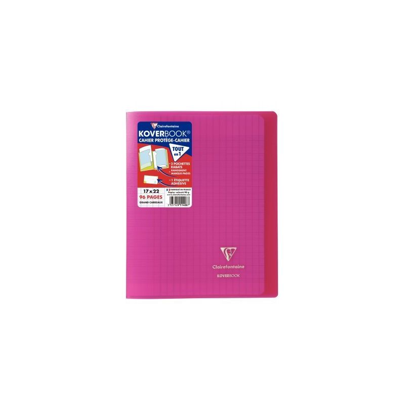 Achetez Piqûre 96 pages 17x22 cm KOVERBOOK, seyès 90g, couverture en polypropylène, rose 951408C .. Achetez Piqûre 96 pages 17x22 cm KOVERBOOK, seyès 90g, couverture en polypropylène, rose 951408C ..