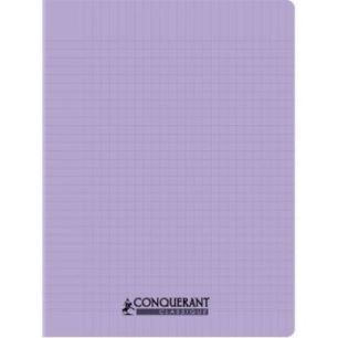 Piqûre 96 pages CONQUERANT, 17x22 cm, seyès, couv PP lilas 100902112 CONQUERANT HAMELIN