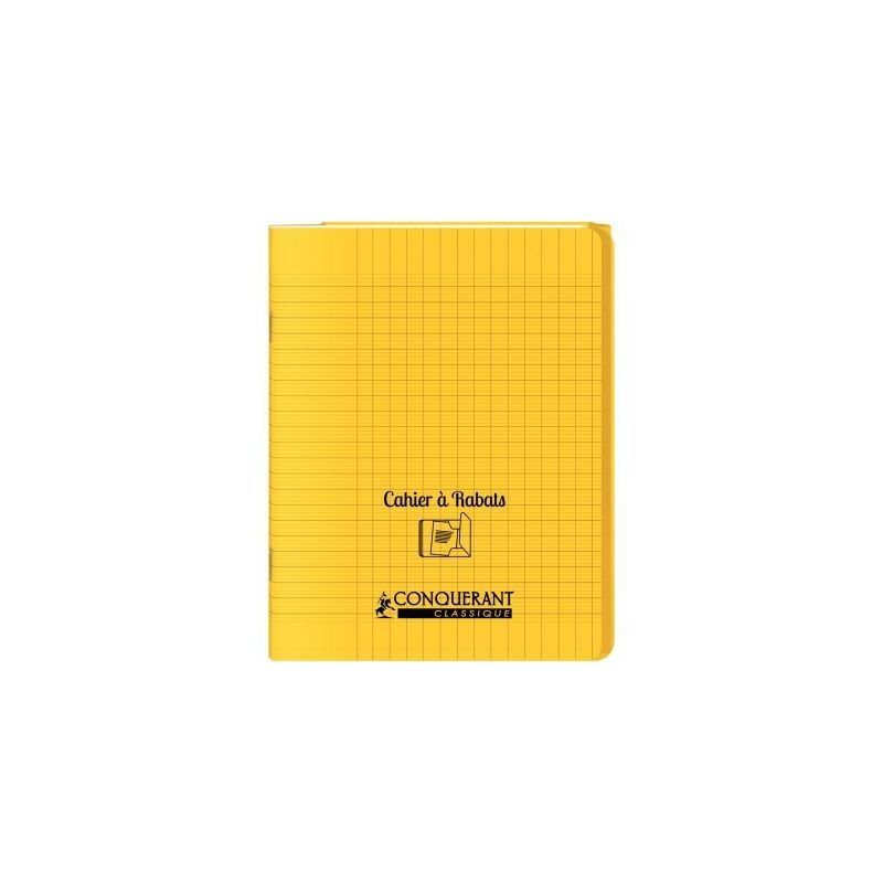Achetez Piqûre 48 pages couverture polypropylène avec 2 rabats format 17x22 cm seyes coloris jaune.. Achetez Piqûre 48 pages couverture polypropylène avec 2 rabats format 17x22 cm seyes coloris jaune..