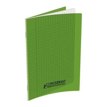 Achetez CONQUERANT C9 Cahier piqûre 17x22cm 60 pages 90g grands carreaux Séyès. Couverture polypr..