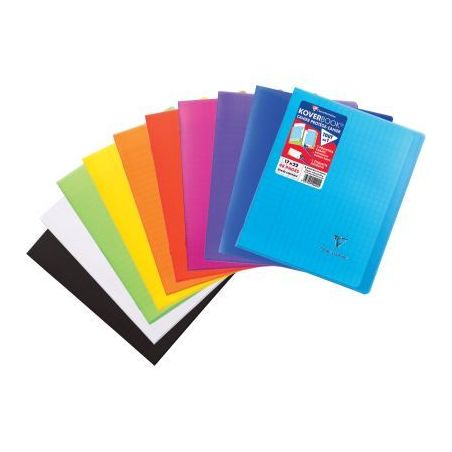 Achetez Piqûre 48 pages KOVERBOOK, format 17x22 cm, seyès 90g, couverture polypropylène coloris a..