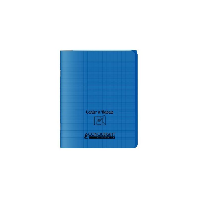 Achetez Piqûre 48 pages couverture polypropylène avec 2 rabats format 17x22 cm seyes coloris bleu ..
