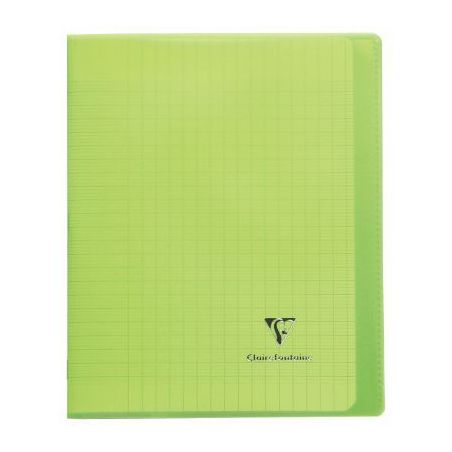 Achetez Piqûre 96 pages 17x22 cm KOVERBOOK, seyès 90g, couverture en polypropylène, vert 951403C ..