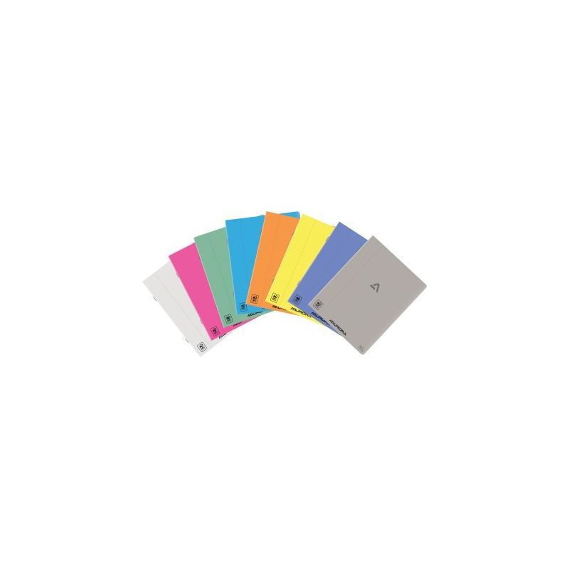 Achetez Cahier piqué AURORA 72 pages 80g, format A5 ligné 8mm, couverture PP coloris assortis 136P.. Achetez Cahier piqué AURORA 72 pages 80g, format A5 ligné 8mm, couverture PP coloris assortis 136P..