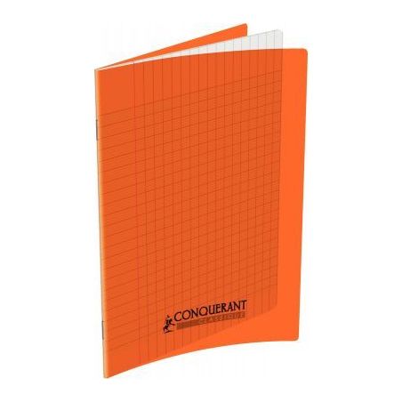 Achetez Piqûre 60 pages 17x22 cm seyès 90g couverture en polypropylène orange 100105474 HAMELIN p..