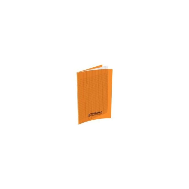 Piqûre 48 pages 17x22 cm, seyès, couverture polypropylène, orange 100105471 HAMELIN