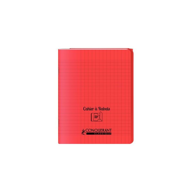 Achetez Piqûre 48 pages couverture polypropylène avec 2 rabats format 17x22 cm seyes coloris rouge.. Achetez Piqûre 48 pages couverture polypropylène avec 2 rabats format 17x22 cm seyes coloris rouge..