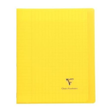 Achetez Piqûre 96 pages 17x22 cm KOVERBOOK, seyès 90g, couverture en polypropylène, jaune 951406C..