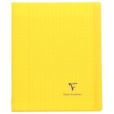 Achetez Piqûre 96 pages 17x22 cm KOVERBOOK, seyès 90g, couverture en polypropylène, jaune 951406C..