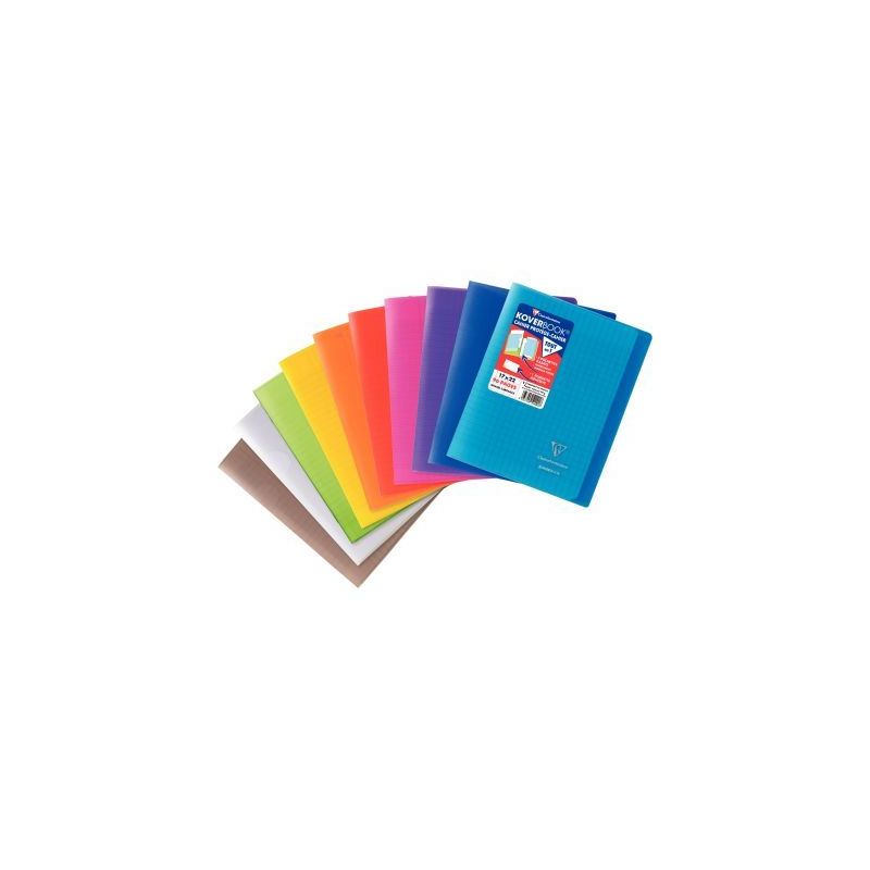 Achetez Piqûre 96 pages KOVERBOOK, format 17x22 cm, seyès 90g, couverture polypropylène coloris a..