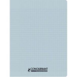 Achetez Piqûre 96 pages CONQUERANT, 17x22 cm, seyès, couv PP bleu pastel 100902114 CONQUERANT HAME..