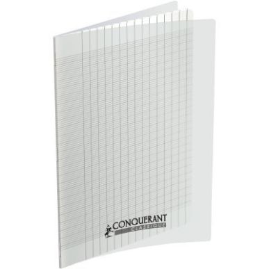 Achetez Piqûre 96 pages 21x29,7 cm, seyès 2,5 mm agrandi, papier 90g, couverture en polypropylène..