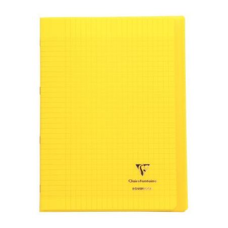 Achetez Piqûre 96 pages 21x29,7 cm KOVERBOOK, seyès 90g Couverture en polypropylène, jaune 971406..