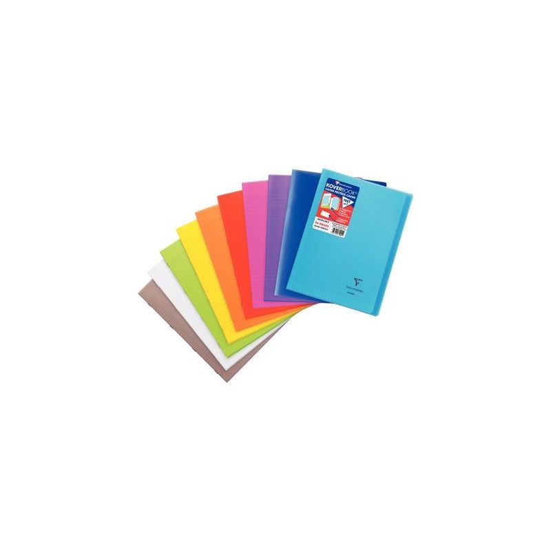 Achetez Piqûre 96 pages KOVERBOOK, format A4, seyès 90g, couverture polypropylène coloris assorti..