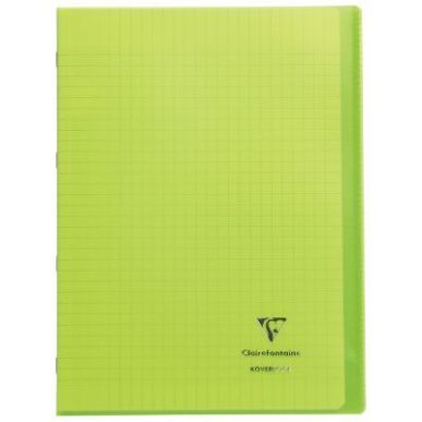 Achetez Piqûre 96 pages 21x29,7 cm KOVERBOOK, seyès 90g Couverture en polypropylène, vert 971403C..