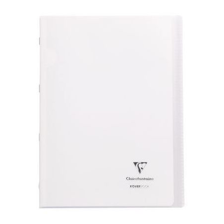 Achetez Piqûre 96 pages 21x29,7 cm KOVERBOOK, seyès 90g, couverture en polypropylène, incolore 97..