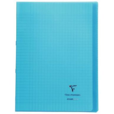 Achetez Piqûre 96 pages 21x29,7 cm KOVERBOOK, seyès 90g, couverture en polypropylène, bleu 971402..