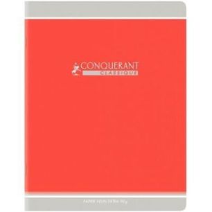 Achetez Cahier piqué 96 pages, format 24x32 cm, seyès, papier 90g, rouge 400164240 CONQUERANT HAME..