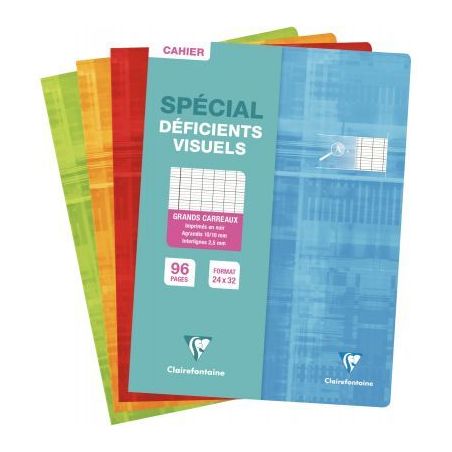 Achetez Piqûre 96 pages 24x32 cm, seyès 2,5 mm agrandi 10/10, papier 90g 63396C CLAIREFONTAINE pas..