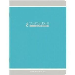Achetez Cahier piqué 96 pages, format 24x32 cm, seyès, papier 90g, bleu 400164243 CONQUERANT HAMEL..