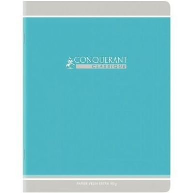 Achetez Cahier piqué 96 pages, format 24x32 cm, seyès, papier 90g, bleu 400164243 CONQUERANT HAMEL..