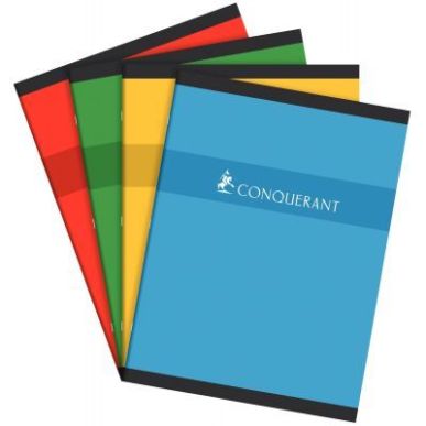 Achetez CONQUERANT C7 Cahier piqûre 96 pages grands carreaux 24x32cm. Papier 70g. Couverture carte ..