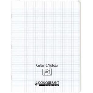 Achetez Piqûre 96 pages couverture polypropylène avec 2 rabats, format 24x32 cm, seyès, incolore ..