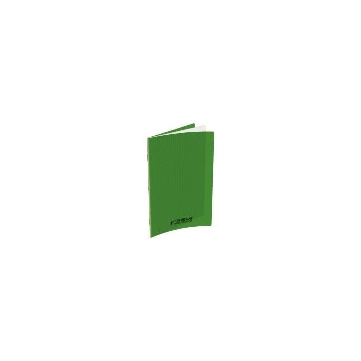 Piqûre 96 pages 24x32 cm, seyès 90g couverture polypropylène vert 100104499 HAMELIN