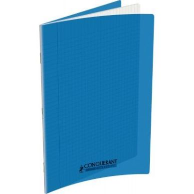 Achetez Cahier piqûre 24x32cm 96 pages 90g grands carreaux Séyès. Couverture polypropylène Bleu ..