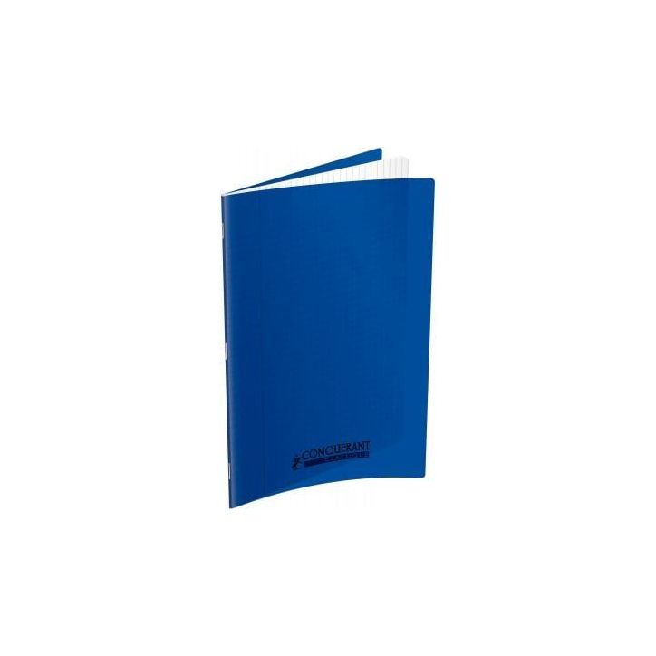 Piqûre 140 pages 24x32 cm, seyès, couverture polypropylène, bleu 400089825 HAMELIN