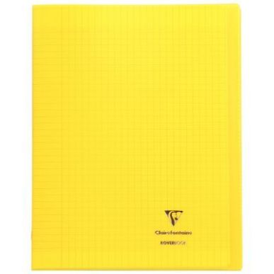 Achetez Piqûre 96 pages 24x32 cm KOVERBOOK, seyès 90g, couverture en polypropylène, jaune 981406C..