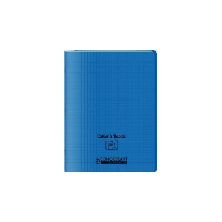 Piqûre 96 pages couverture polypropylène avec 2 rabats format 24x32 cm seyes bleu 400104019 HAMELIN