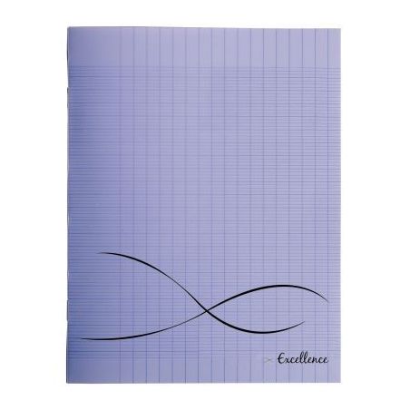 Achetez Piqûre 48 pages, couverture en polypropylène, format 24x32 cm, seyès, coloris violet 0179..