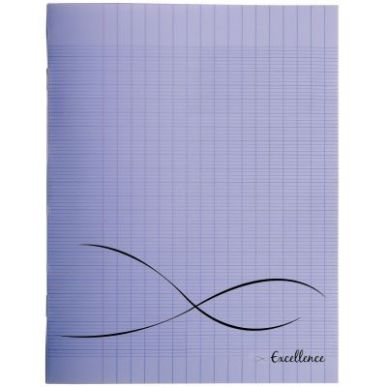 Achetez Piqûre 48 pages, couverture en polypropylène, format 24x32 cm, seyès, coloris violet 0179..