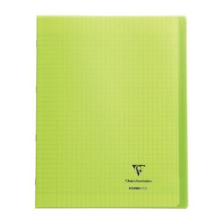 Achetez Piqûre 96 pages 24x32 cm KOVERBOOK, seyès 90g Couverture en polypropylène, vert 981403C C..
