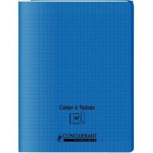 Achetez Piqûre 48 pages couverture polypropylène avec 2 rabats format 24x32 cm seyes bleu 40010401..