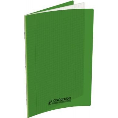Achetez Piqûre 140 pages 24x32 cm, seyès, couverture polypropylène, vert 400089826 CONQUERANT HAM..