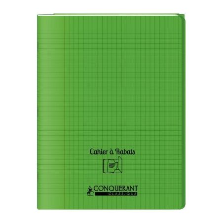 Achetez Piqûre 96 pages couverture polypropylène avec 2 rabats format 24x32 cm seyes vert 40010403..