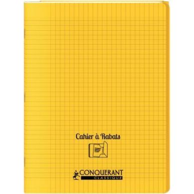 Achetez Piqûre 96 pages couverture polypropylène avec 2 rabats format 24x32 cm seyes jaune 4001040..