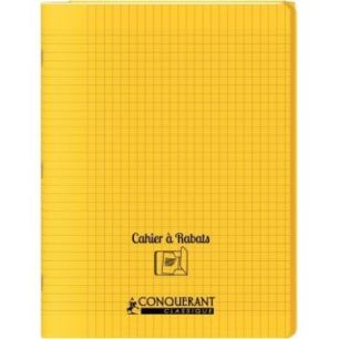 Achetez Piqûre 48 pages couverture polypropylène avec 2 rabats format 24x32 cm seyes jaune 4001040..