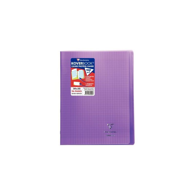 Achetez Piqûre 96 pages 24x32 cm KOVERBOOK, seyès 90g, couverture en polypropylène, violet 981405.. Achetez Piqûre 96 pages 24x32 cm KOVERBOOK, seyès 90g, couverture en polypropylène, violet 981405..